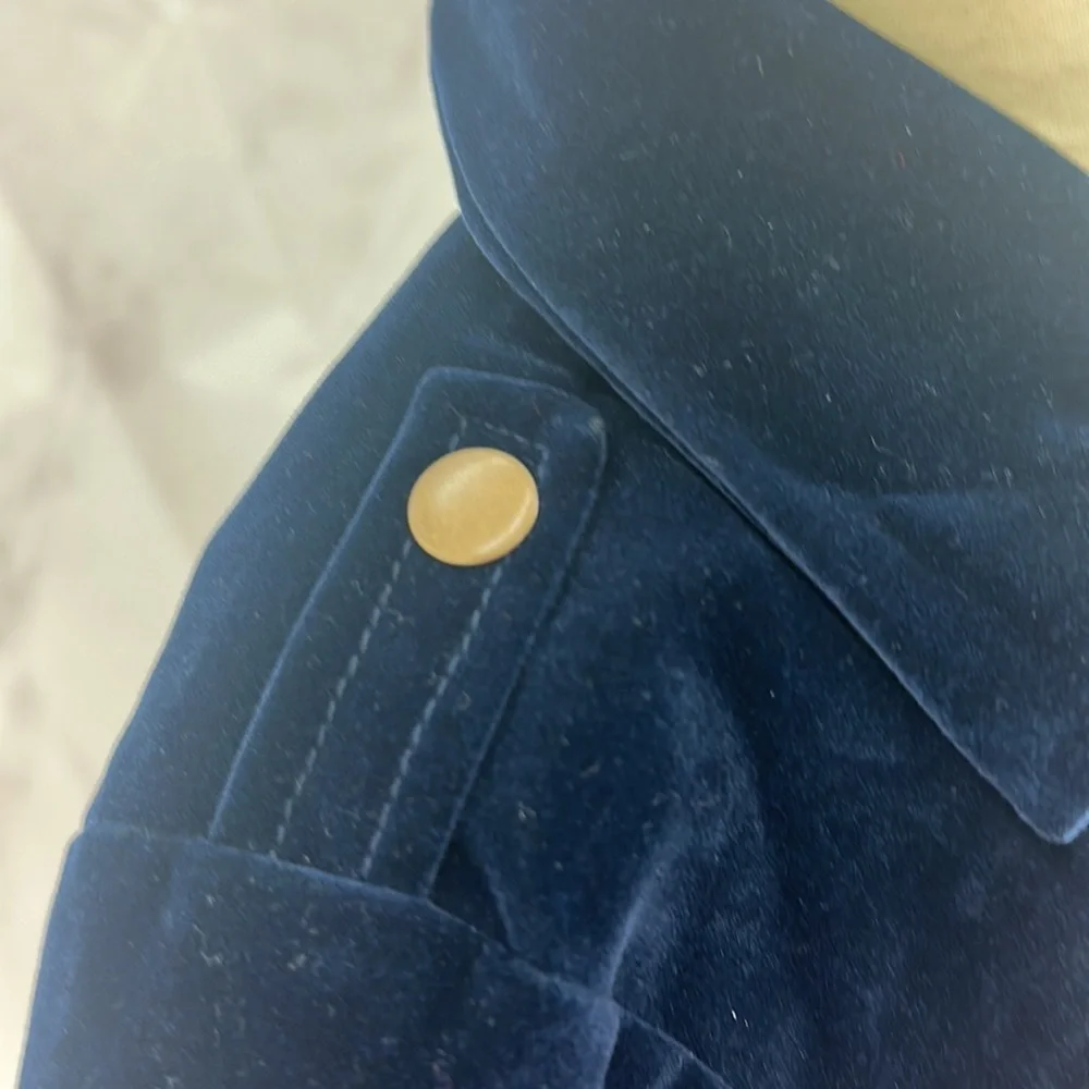 Disney‎ Frozen 2 Navy Embroidered Velvet Jacket My Destiny’s Calling Seek Truth